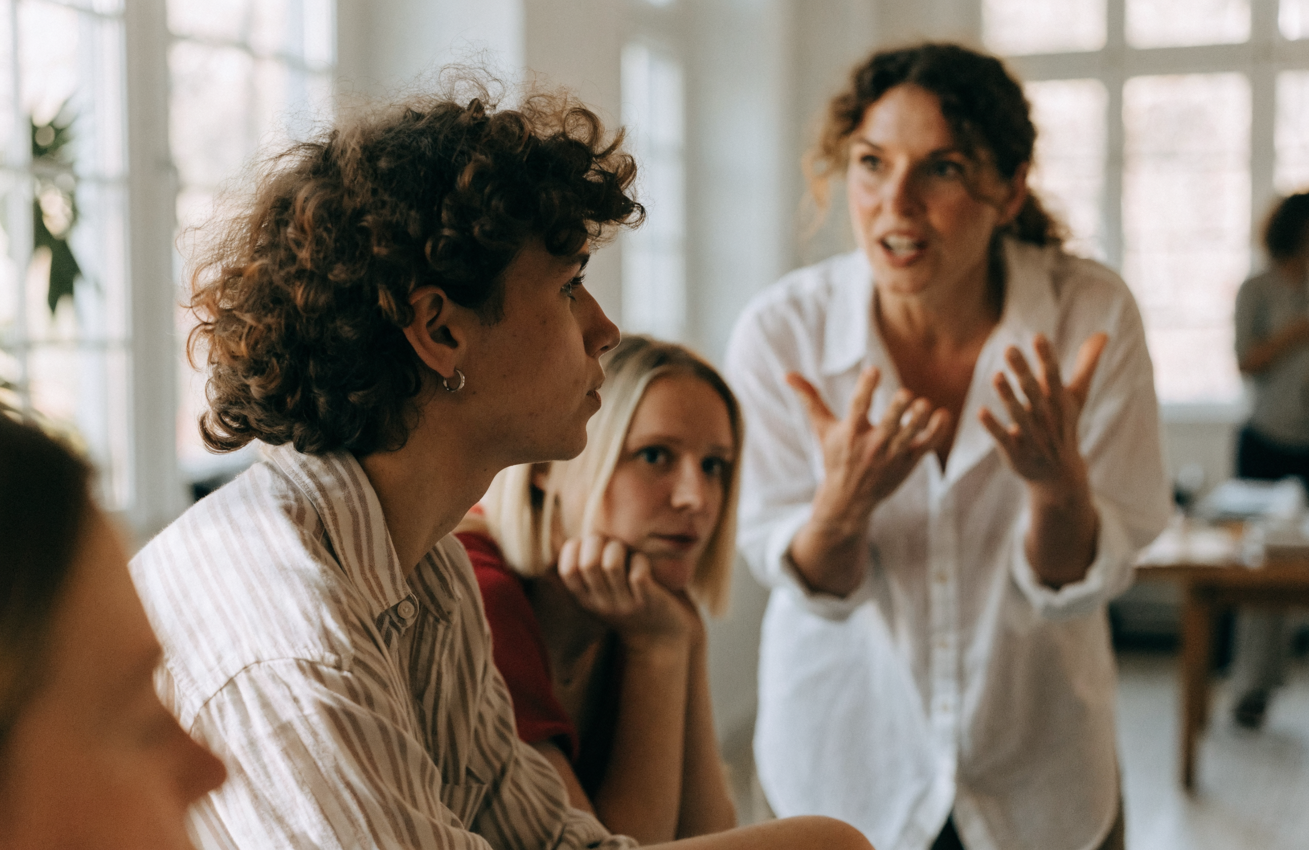 A small group class led by an independent professional